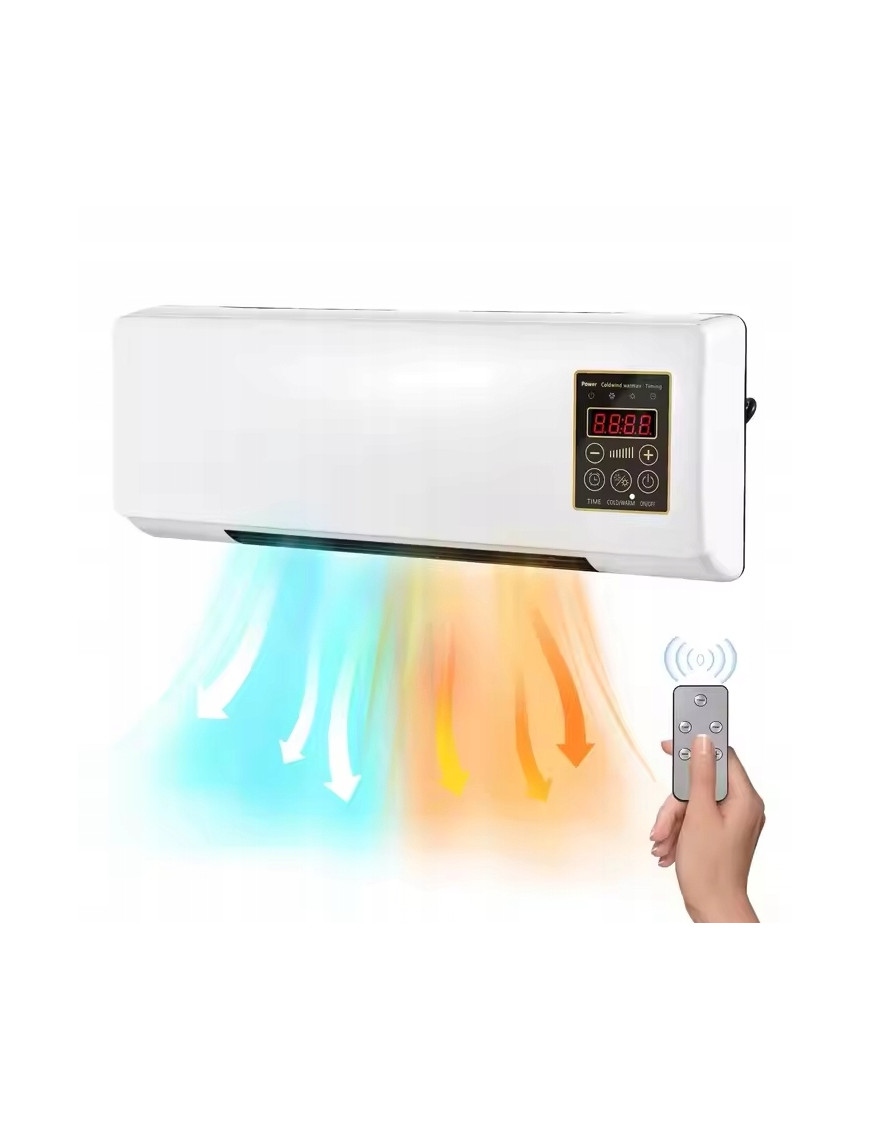 GRZEJNIK ELEKTRYCZNY ŚCIENNY KURTYNA ENERGOOSZCZĘDNA POWIETRZNA 1200W+PILOT