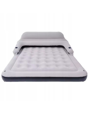 MATERAC DMUCHANY PODWÓJNY ŁÓŻKO ZAPASOWE KEMPING Z OPARCIEM QUEEN SIZE