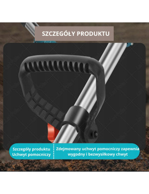 ADM Składana akumulatorowa glebogryzarka ogrodowa 18.5V