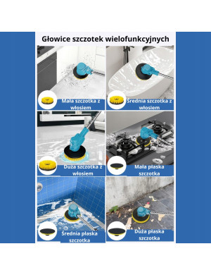 Wielofunkcyjna Elektryczna Szczotka Czyszcząca