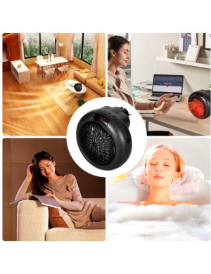 Mini Grzejnik Ścienny 900W z Pilotem - Kompaktowe i Wydajne