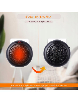 Mini Grzejnik Ścienny 900W z Pilotem - Kompaktowe i Wydajne