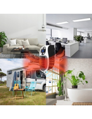 Mini Grzejnik Elektryczny z Pilotem