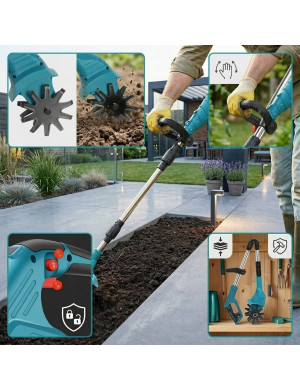 ADM Składana akumulatorowa glebogryzarka ogrodowa 18.5V