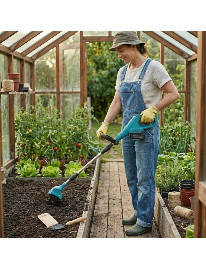 ADM Składana akumulatorowa glebogryzarka ogrodowa 18.5V