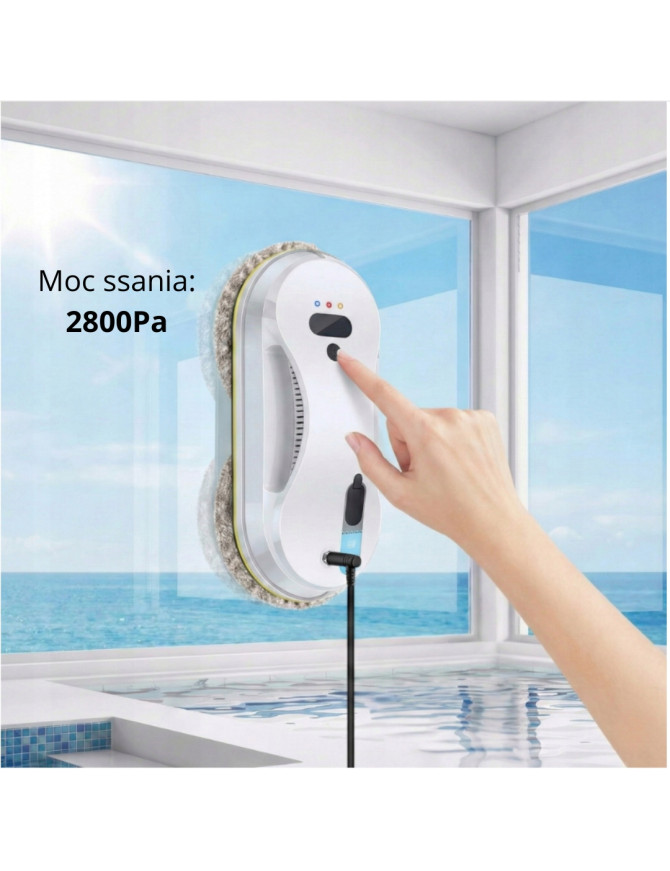 Robot do czyszczenia: okien, luster, szklanych drzwi, płytek