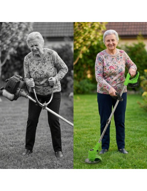 Kosiarka/ Podkaszarka Bezprzewodowa ADM do trawy 2x akumulatory 21V