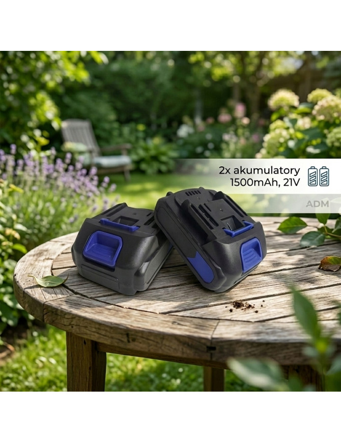 Kosiarka/ Podkaszarka Bezprzewodowa ADM do trawy 2x akumulatory 21V